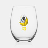 Verre À Vin Sans Pied Vibing in Space. (Verso)