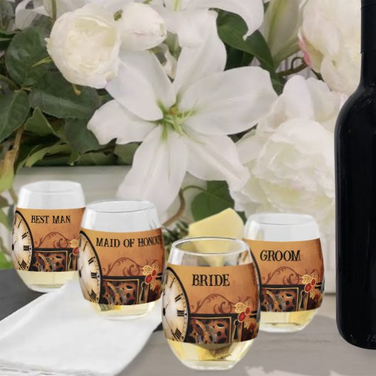 Verre À Vin Sans Pied Victorian Steampunk Elegance Mariage