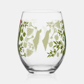 Verre À Vin Sans Pied Victory Sign Hand Resistance Red Triangle Symbol (Gauche)