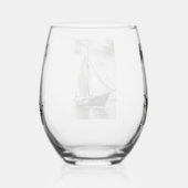Verre À Vin Sans Pied Vieux voilier (Droite)