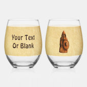 Verre À Vin Sans Pied Viking rustique (Verso)