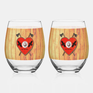 Verre À Vin Sans Pied Viking Valentine - Raven