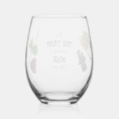 Verre À Vin Sans Pied Vin de l'année le plus merveilleux (Verso)