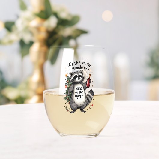 Verre À Vin Sans Pied Vin de l'année le plus merveilleux Raccoon (Insitu (Mariage))