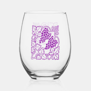 Verre À Vin Sans Pied Vin de raisin violet