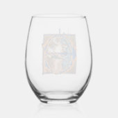 Verre À Vin Sans Pied Vin E initial éclairé (Verso)