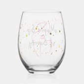 Verre À Vin Sans Pied Vin "Le Sip of Sanity de Maman" (Verso)