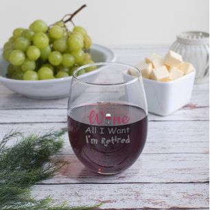 Verre À Vin Sans Pied Vin Tout ce que je veux retraite