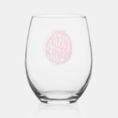 Verre À Vin Sans Pied Vin un peu (Verso)
