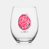 Verre À Vin Sans Pied Vin un peu (Recto)