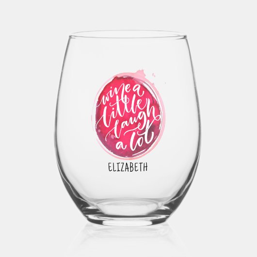 Verre À Vin Sans Pied Vin un peu (Recto)