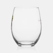 Verre À Vin Sans Pied Vineyard Grapes Customized (Gauche)