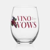 Verre À Vin Sans Pied Vino avant les voeux WIne Dégustation de la douche (Recto)