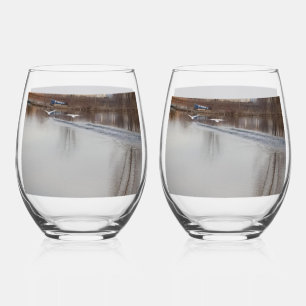 Verre À Vin Sans Pied Vins blancs en vol/à la pousserie