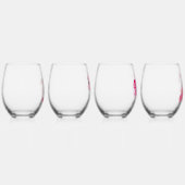 Verre À Vin Sans Pied Vins de Flamant rose sans pierres (Droite)