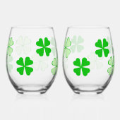 Verre À Vin Sans Pied Vins shamrock sans tache (Verso)
