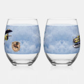 Verre À Vin Sans Pied Vol Moose Aviation de Havilland Otter (Gauche)