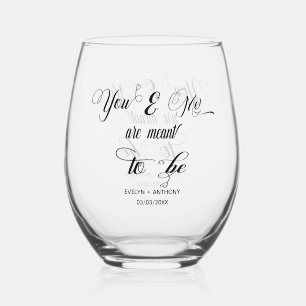 Verre À Vin Sans Pied Vous Et Moi Voulons Être Mariages
