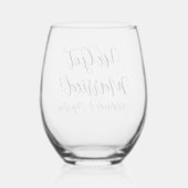 Verre À Vin Sans Pied We Got Married Drinkware Set (Verso)