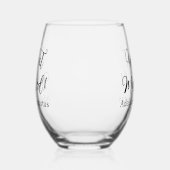 Verre À Vin Sans Pied We Got Married Drinkware Set (Gauche)