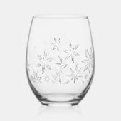 Verre À Vin Sans Pied Whispering Frost Bloom (Gauche)