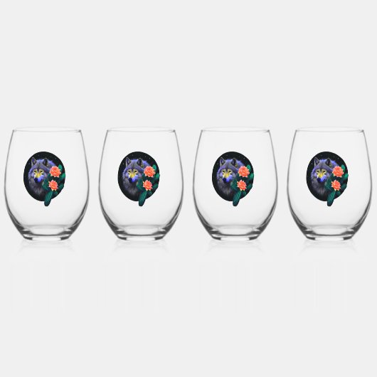 Verre À Vin Sans Pied Wolf21 : (Recto)