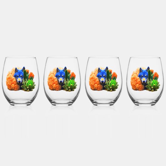 Verre À Vin Sans Pied Wolf22 : (Recto)