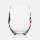 Verre À Vin Sans Pied Wreath de la souris de Noël (Gauche)