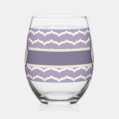 Verre À Vin Sans Pied Zigzag fleuri (Gauche)