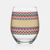 Verre À Vin Sans Pied Zigzag Tropical (Gauche)