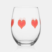 Verre à vin - Sept Coeurs (Recto)