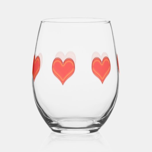 Verre à vin - Sept Coeurs (Recto)