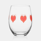 Verre à vin - Sept Coeurs (Verso)