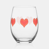 Verre à vin - Sept Coeurs (Gauche)