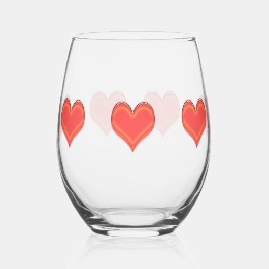 Verre à vin - Sept Coeurs (Gauche)