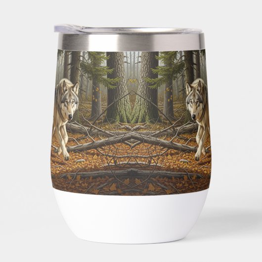 verre à vin thermique sans tige style loup 1 (Droite)