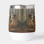 verre à vin thermique sans tige style loup 1 (Gauche)