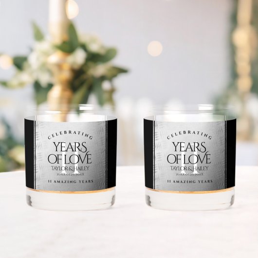 Verre À Whisky 11ème anniversaire de Mariage en acier (Insitu (Mariage))