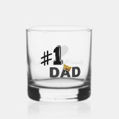 Verre À Whisky #1 Dad Love Personalized Whiskey Glass (Recto)