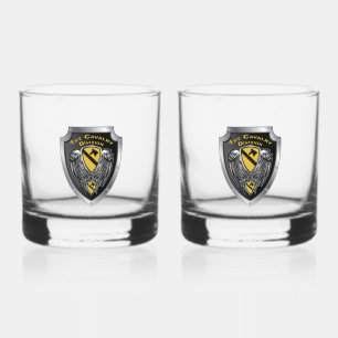Verre À Whisky 1ère division de cavalerie Bouclier