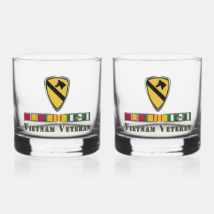 Verre À Whisky 1ère division de cavalerie Vietnam