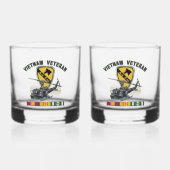 Verre À Whisky 1ère division de cavalerie Vietnam Air Cav (Recto)