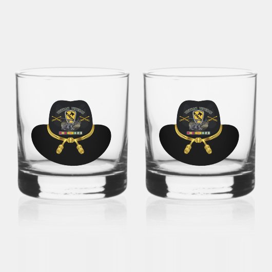 Verre À Whisky 1ère division de cavalerie Vietnam Air Cav (Recto)