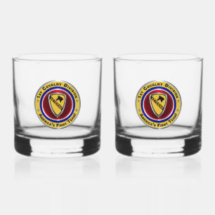 Verre À Whisky 1re division de cavalerie Vétérinaire