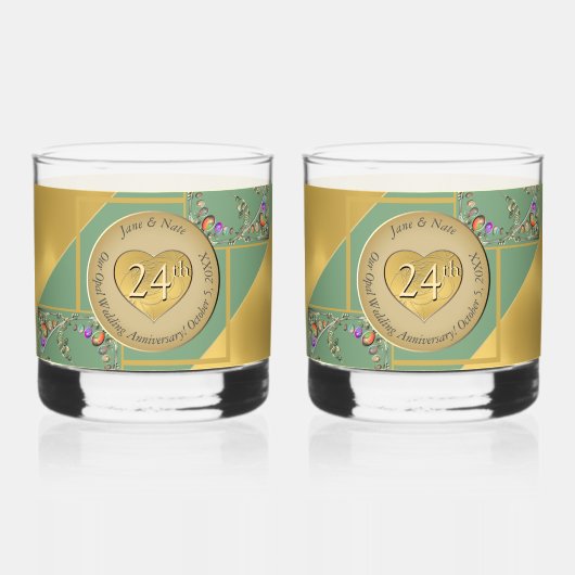 Verre À Whisky 24e anniversaire Opal Drinkware Set (Recto)