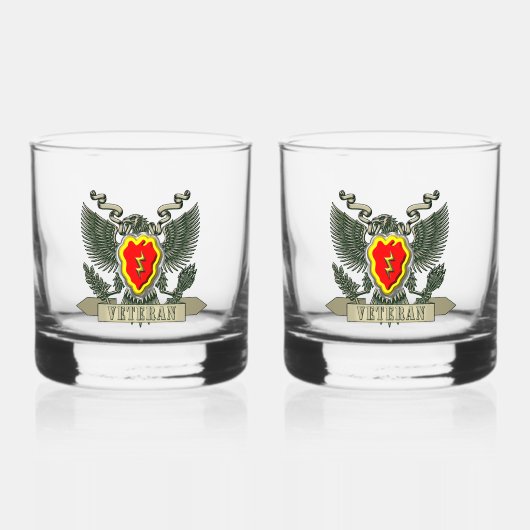 Verre À Whisky 25e division d'infanterie Vétérinaire (Recto)