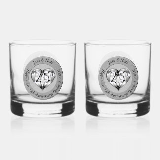 Verre À Whisky 25th Silver Wedding Anniversary