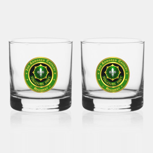 Verre À Whisky 2e Régiment de cavalerie blindée ACR (Recto)