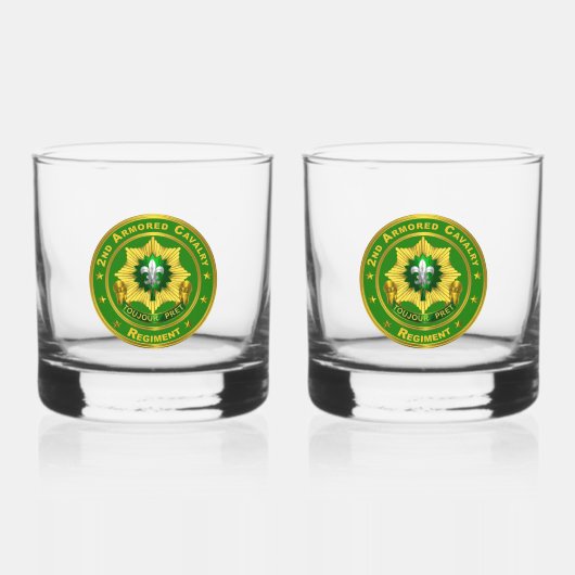 Verre À Whisky 2e Régiment de cavalerie blindée ACR (Recto)