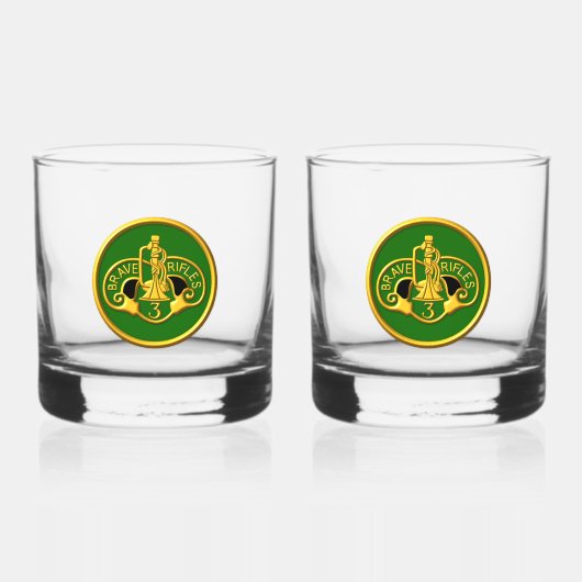 Verre À Whisky 3e Régiment de cavalerie blindée ACR (Recto)